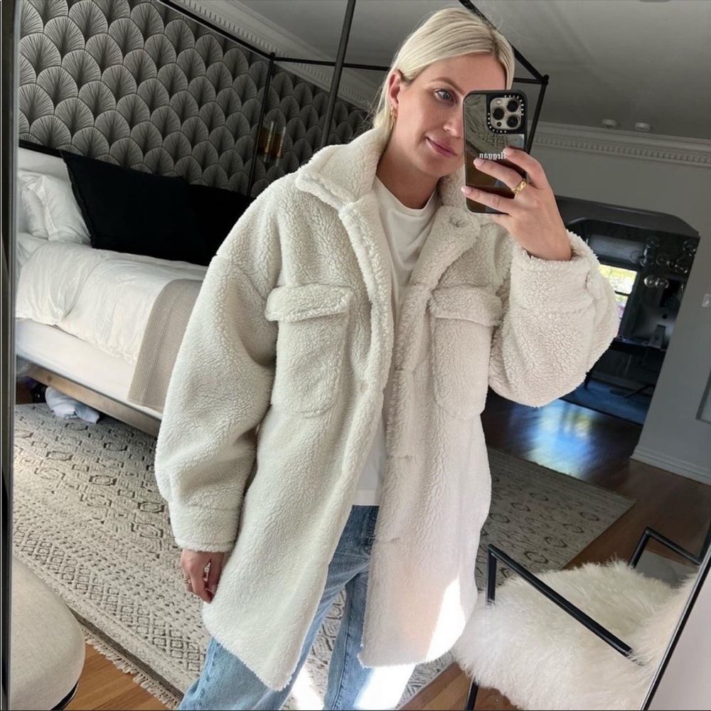 Aqua Jacket Sherpa shacket